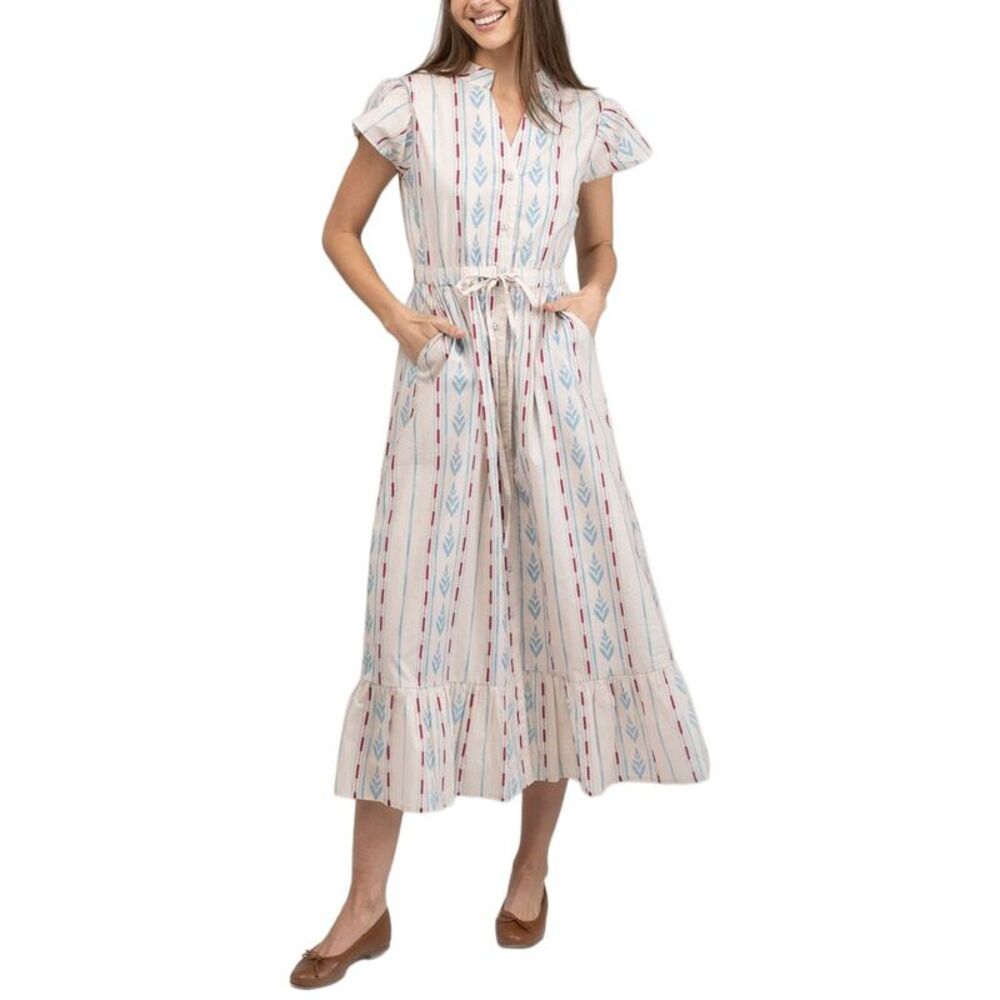 Beau & Ro Womens  Flutter Dress, White